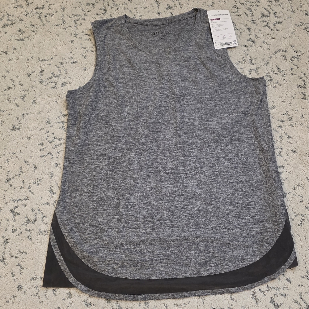 Athleta Cadence Heather Gray Tank